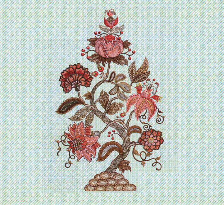 Flower embroidery digitizing